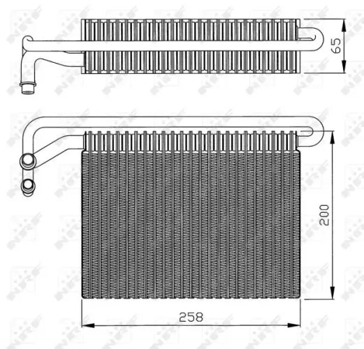 Evaporador NRF 36096 — BMW X3 / Serie 3 1997-2011