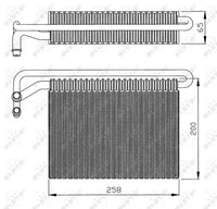 Evaporador NRF 36096 — BMW X3 / Serie 3 1997-2011