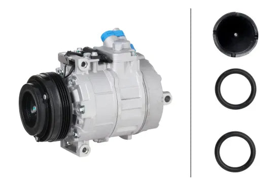 Compresor de A/C HELLA 8FK 366 201-221 — BMW X3 / Serie 3 / Serie 5 / Serie 7 1995-2011