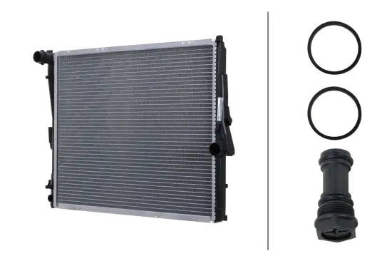 Radiador de motor HELLA 8MK 366 300-551 — BMW X3 2003-2017