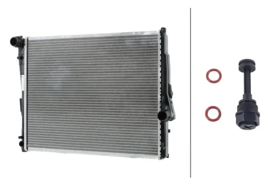 Radiador de motor HELLA 8MK 366 303-191 — BMW Z4 / Serie 1 / Serie 3 1997-2016