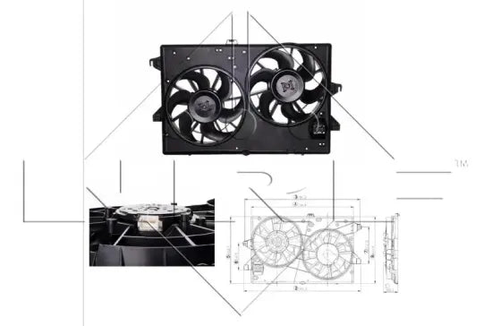 Electroventilador NRF 47736 — BMW Serie 1 / Serie 2 / Serie 3 / Serie 4 2011-2021