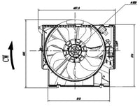 Electroventilador NRF 47923 — BMW X1 / Z4 / Serie 1 / Serie 3 2006-2016