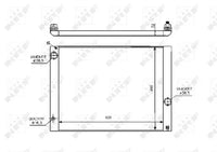 Radiador de motor NRF 53728 — BMW Serie 5 / Serie 6 / Serie 7 2000-2010
