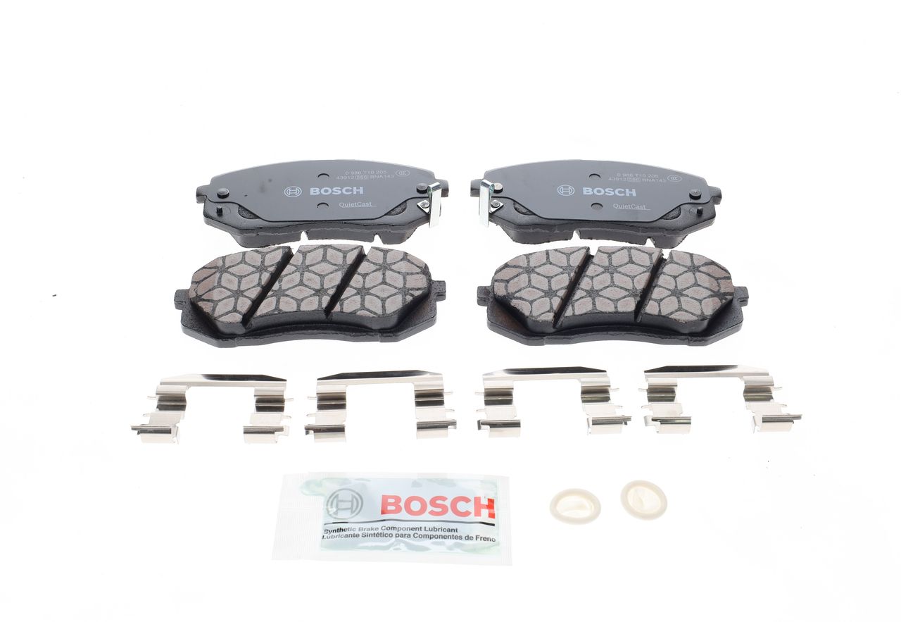 Juego de balatas de freno (eje delantero) Bosch — Hyundai, Kia | OEM 581011DA00