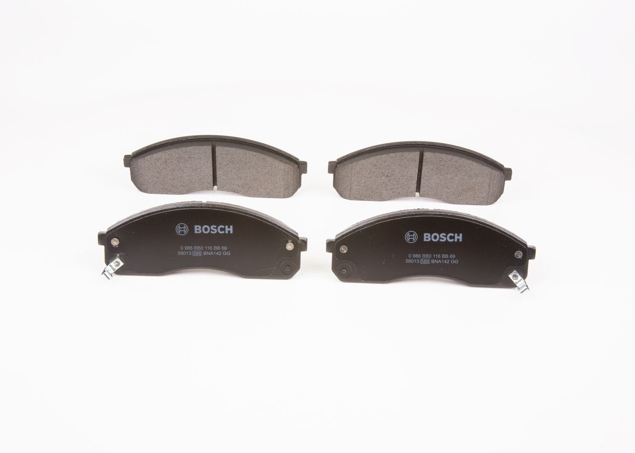 Juego de balatas de freno (eje delantero) Bosch — Kia | OEM 581014EA30