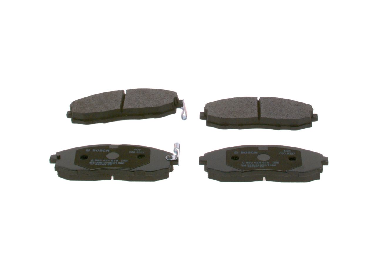 Juego de balatas de freno (eje delantero) Bosch — Kia | OEM 581014FA00