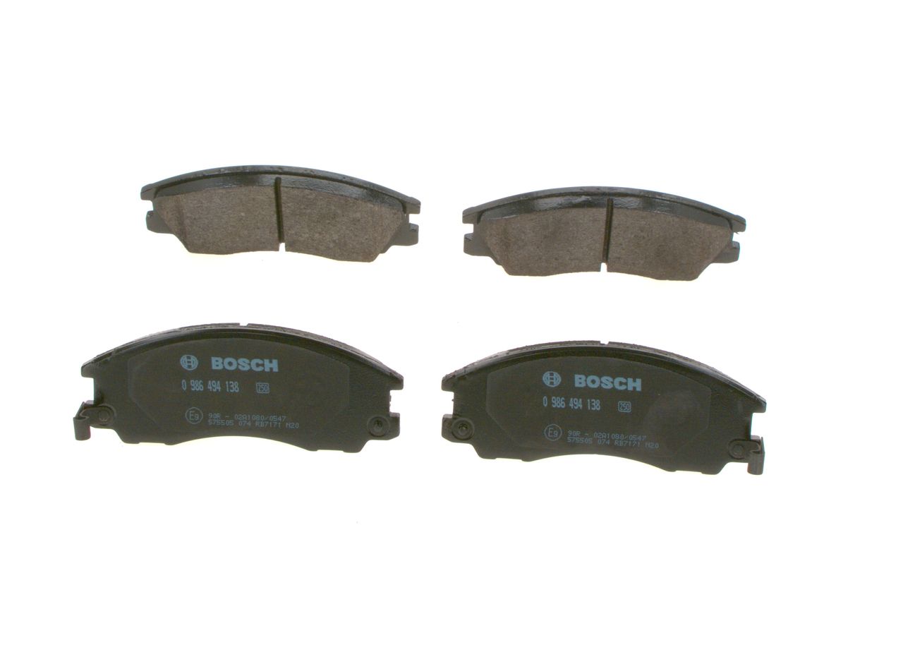 Juego de balatas de freno (eje delantero) Bosch — Hyundai | OEM 58101H1A00