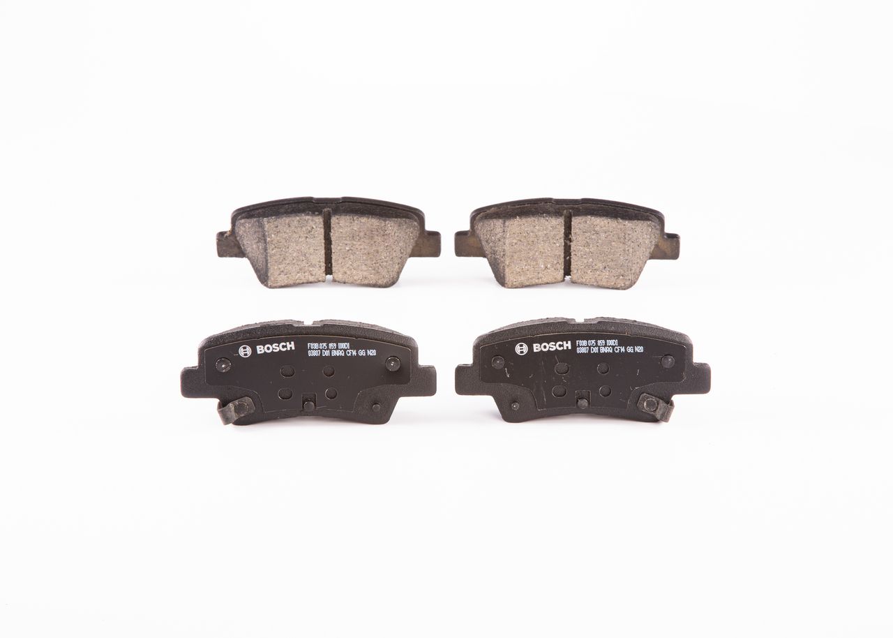 Juego de balatas de freno (eje trasero) Bosch — Hyundai, Kia | OEM 583023KA62