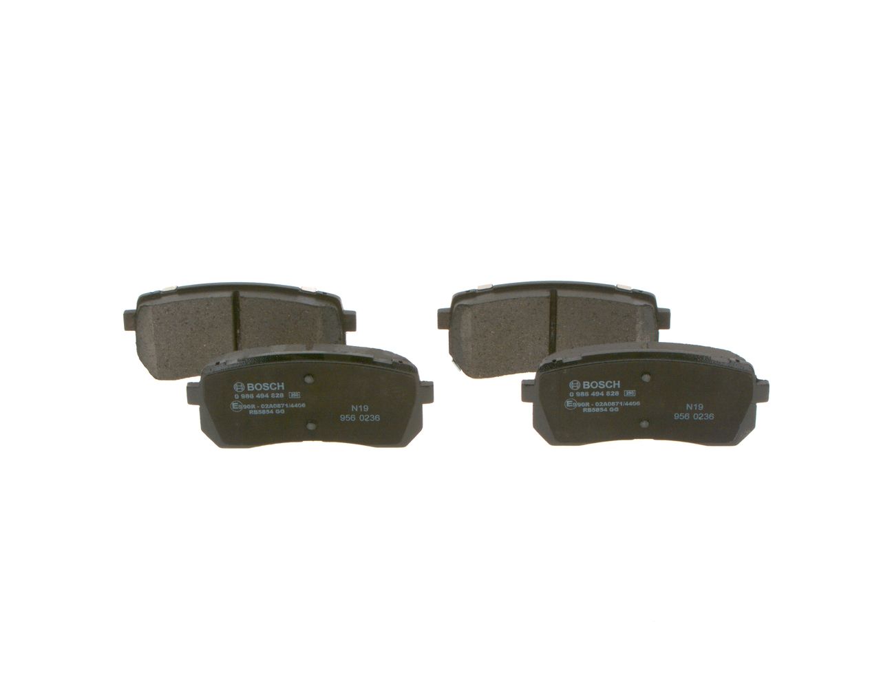 Juego de balatas de freno (eje trasero) Bosch — Kia | OEM 58302C5A00