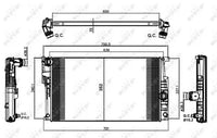 Radiador de motor NRF 58413 — BMW Serie 1 / Serie 2 / Serie 3 / Serie 4 2011-2021