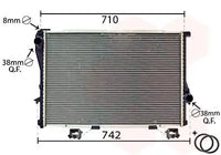 Radiador de motor VAN WEZEL 06002233 — BMW Serie 5 / Serie 7 1994-2003