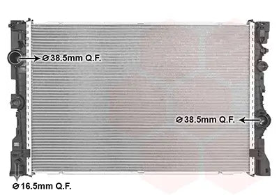 Radiador de motor VAN WEZEL 06012743 — BMW X3 / X4 2017-2020
