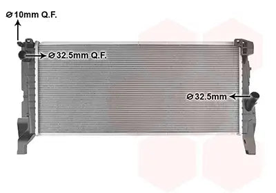 Radiador VAN WEZEL 06012751 OEM 17 11 7 617 636 | Allure Repuestos
