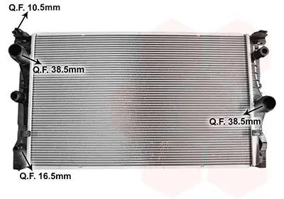 Radiador de motor VAN WEZEL 06012752 — BMW Serie 5 / Serie 7 2015-2023