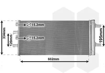 Condensador AC VAN WEZEL 06015702 OEM 64 53 9 271 207 | Allure Repuestos