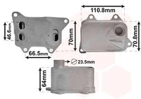 Enfriador aceite VAN WEZEL OEM 06L117021E para Motor EA888 Gen3 2.0 TFSI | Audi Volkswagen Skoda SEAT
