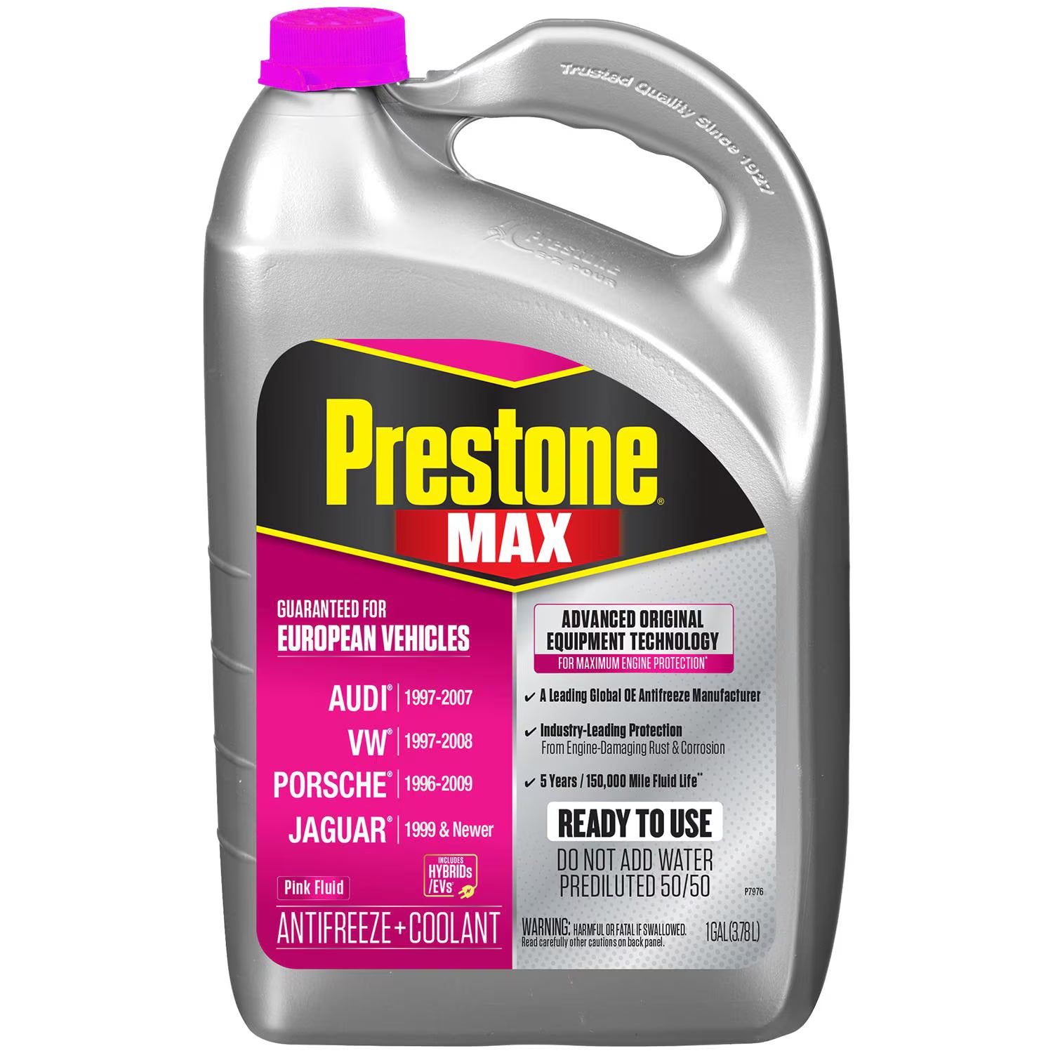 COOLANT PRESTONE EUROPEAN PINK 50/50 ROSADO 3.78L