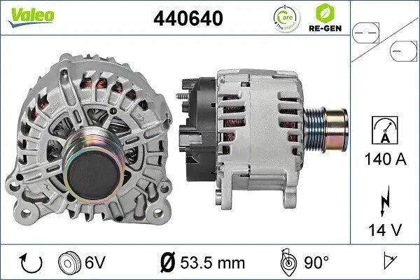 Alternador VALEO 440640 OEM 04C 903 021 A | Allure Repuestos - vista 2