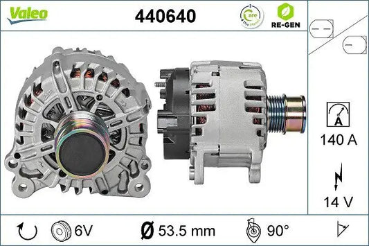 Alternador VALEO 440640 OEM 04C 903 021 A | Allure Repuestos - vista 2