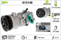 Compresor de A/C VALEO 813148 — BMW / MINI X1 / Serie 1 / Serie 3 2004-2015
