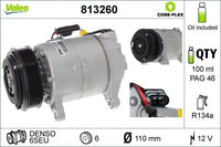 Compresor AC VALEO 813260 OEM 64 52 5 A3F 1D2 | Allure Repuestos
