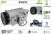 Compresor de A/C VALEO 813413 — BMW 2000-2016