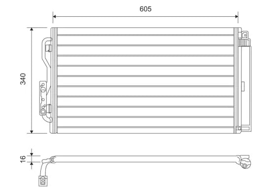Radiador de A/C VALEO 814191 — BMW 2006-2021