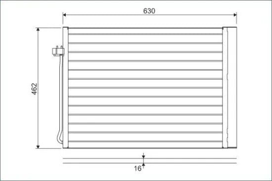 Radiador de A/C VALEO 814367 — BMW X5 / X6 2006-2019