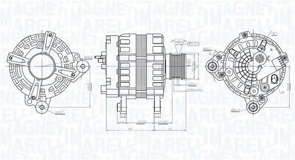 Alternador MAGNETI MARELLI 063736193010 OEM 04C 903 021 A | Allure Repuestos