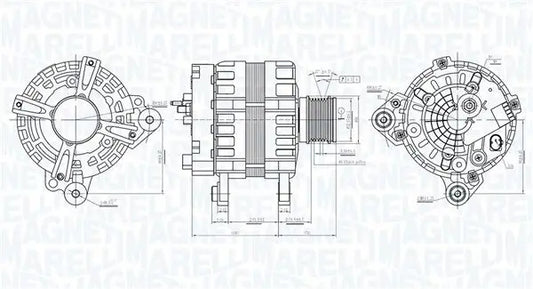 Alternador MAGNETI MARELLI 063736193010 OEM 04C 903 021 A | Allure Repuestos
