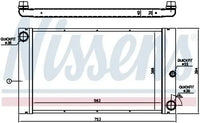 Radiador de motor NISSENS 60762 — BMW Serie 5 / Serie 7 2002-2010