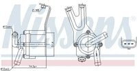 Bomba de agua NISSENS 831084 — BMW 2007-2023
