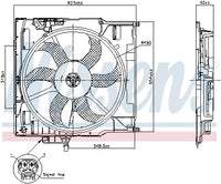 Electroventilador NISSENS 850079 — BMW X5 / X6 2013-2019