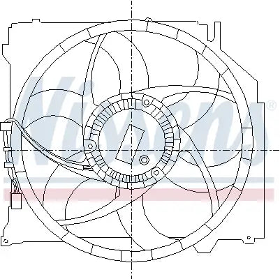 Electroventilador NISSENS 85066 — BMW X3 2003-2011