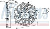 Electroventilador NISSENS 85648 — BMW Serie 3 1990-1999