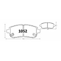 Pastillas Delanteras GTX Gold Ceramic PF-C-0503-GTX Ford Fiesta