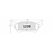 Pastillas Traseras GTX Gold Ceramic PF-C-D-1602-GTX Ford F-150 2012