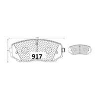 Pastillas Delanteras AB Friction PF-D-1258-AB Ford Edge