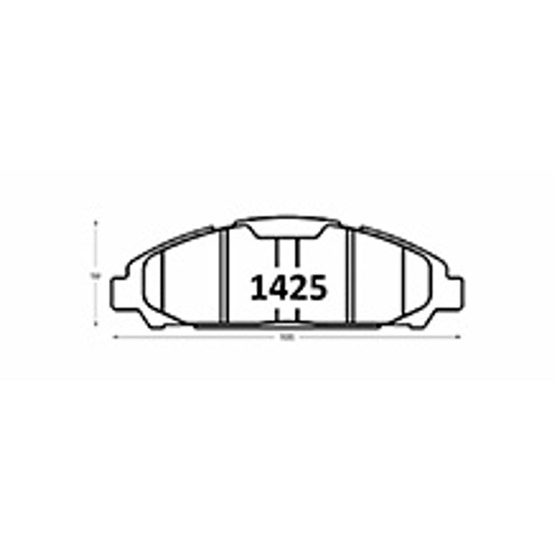 Pastillas Delanteras GTX Classic PF-D-1791-GTX Ford Mustang