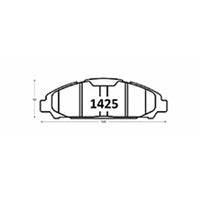 Pastillas Delanteras GTX Classic PF-D-1791-GTX Ford Mustang