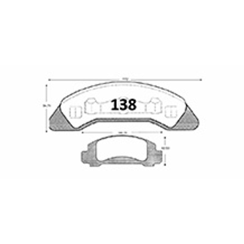 Pastillas Delanteras GTX Classic PF-D-326-GTX Ford Aerostar