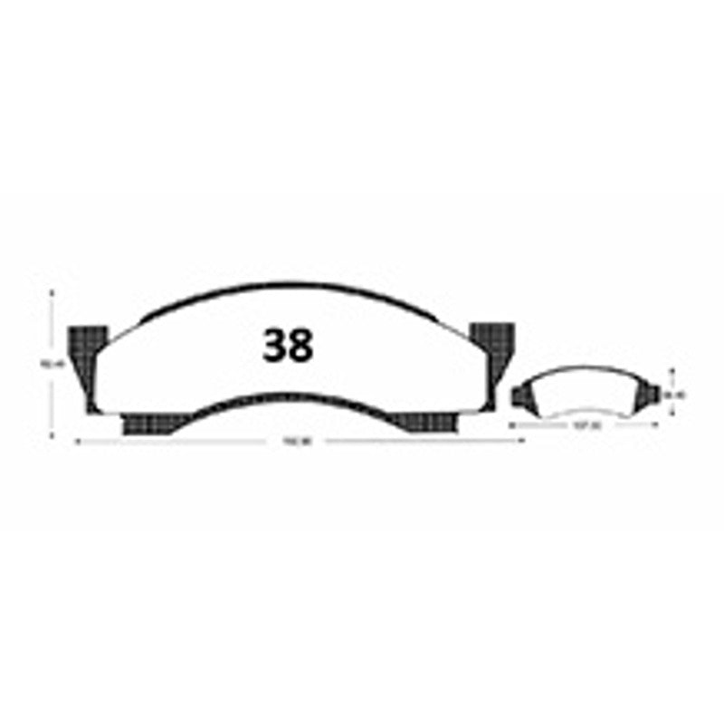 Pastillas Delanteras GTX Classic PF-D-50-GTX Ford F-100