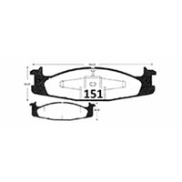Pastillas Delanteras GTX Classic PF-D-632-GTX Ford F-150 / Bronco