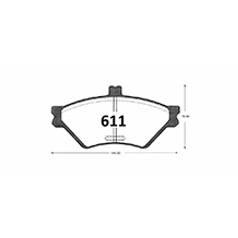 Pastillas Delanteras GTX Classic PF-D-659-GTX Ford Crown Victoria