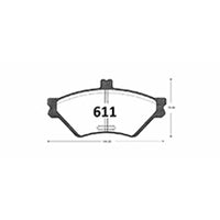 Pastillas Delanteras GTX Classic PF-D-659-GTX Ford Crown Victoria