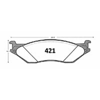 Pastillas Delanteras GTX Classic PF-D-777-GTX Ford F-450