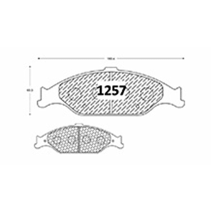 Pastillas Delanteras GTX Classic PF-D-804-GTX Ford Mustang