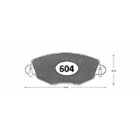 Pastillas Delanteras GTX Classic PF-D-910-GTX Ford Mondeo