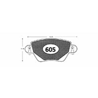 Pastillas Delanteras GTX Classic PF-D-911-GTX Ford Mondeo